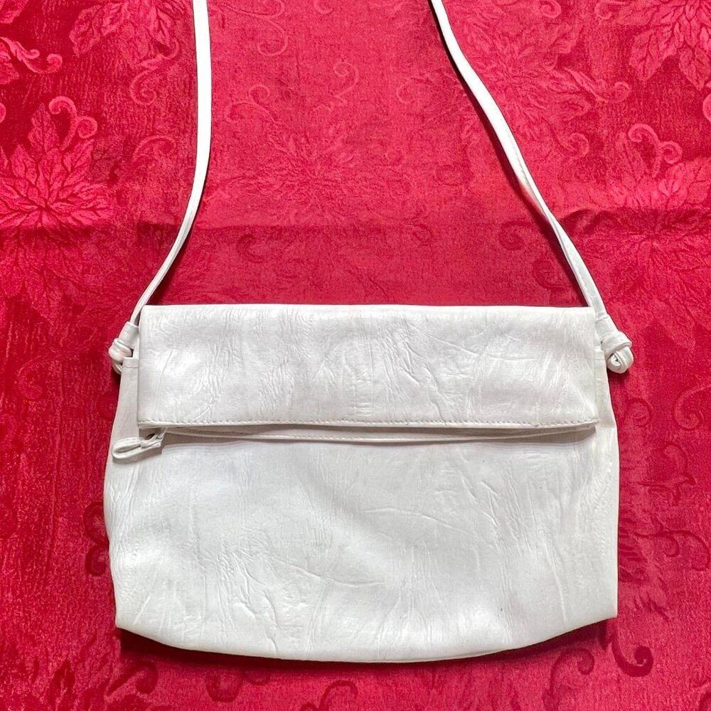 Loft house Handbags Monique White Textured Leather Purse